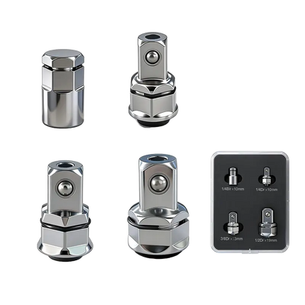 Socket Adapter Set, Chrome Vanadium Socket Wrench Adapter – image 9