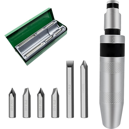 Impact Screwdriver Set, Reversible Multi Bit Screwdriver with Detachable Heads