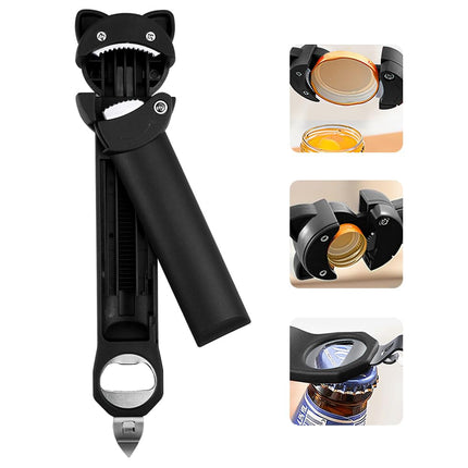 Jar and Bottle Opener, Retractable Magnetic Jar Opener for Seniors and Arthritis, Jar Opener Tool for Weak Hands