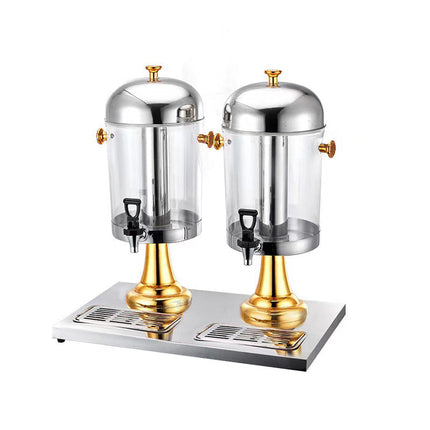 Party Drink Dispensers, Stainless Steel Beverage Dispenser with Ice Core and Drip Tray – image 22
