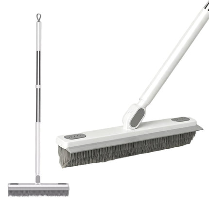 Long Handle Scrub Brush with Squeegee, Rotating Bathroom Cleaning Brush for Tile and Gaps – image 10