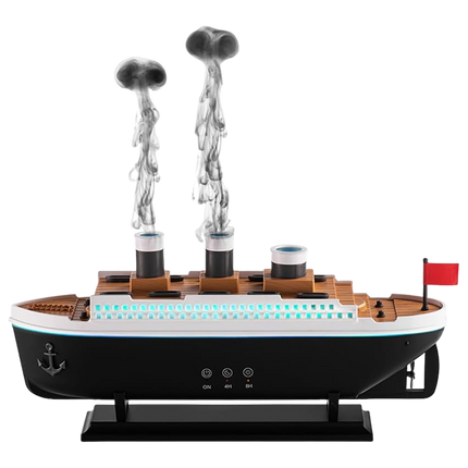 Essential Oil Diffuser, Jellyfish Steam Ship Aroma Diffuser, Cool Mist Humidifier with 7 Color Night Light