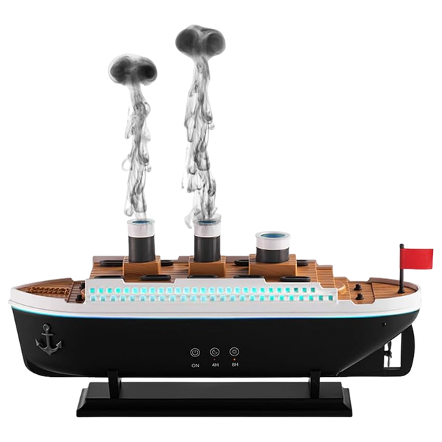 Essential Oil Diffuser, Jellyfish Steam Ship Aroma Diffuser, Cool Mist Humidifier with 7 Color Night Light_00
