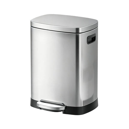 Stainless Steel Trash Can with Lid, Silent Close Step On Trash Can – image 14