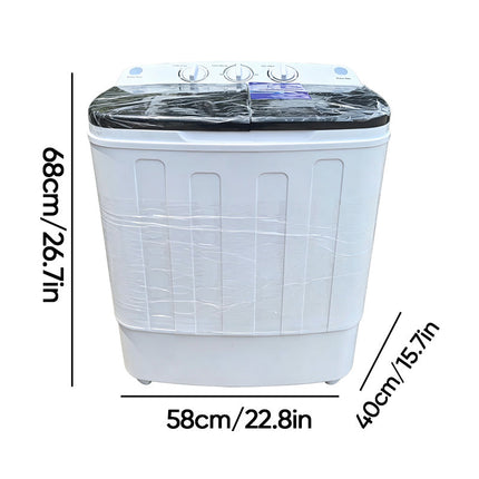 Portable Washer and Dryer Combo, Twin Tub Mini Washing Machine