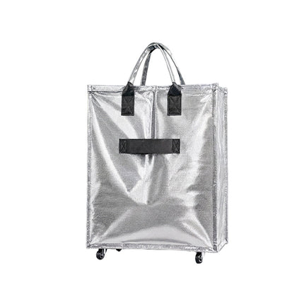 Foldable Rolling Tote Bag with Wheels, Collapsible Grocery Cart for Shopping and Travel – image 5
