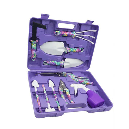 Garden Tool Set 10 Piece, Garden Planting Tools with Shovel and Watering Can, Gardening Gifts for Women