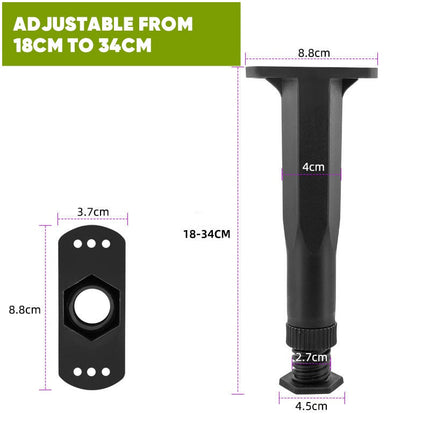 Adjustable Bed Support Legs 6 Pack, Heavy Duty Bed Frame Parts for 620 lbs – image 13