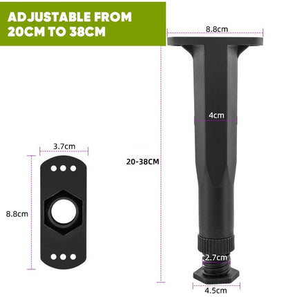 Adjustable Bed Support Legs 6 Pack, Bed Frame Support Legs with Swivel Base – image 14