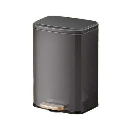 Stainless Steel Trash Can with Lid, Kitchen Garbage Bin with Removable Inner Bucket – image 15