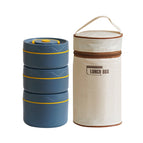 Blue / 3-Box Set (2 Small + 1 Large) + Medium Insulated Bag