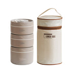 Brown / 3-Box Set (2 Small + 1 Large) + Medium Insulated Bag