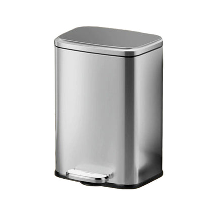 Stainless Steel Trash Can with Lid, Silent Close Step On Trash Can – image 18