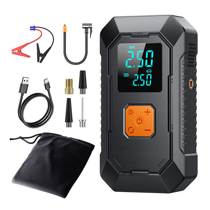 Portable Jump Starter, Car Battery Jump Starter with Portable Power Bank and LED Flashlight, 12V Jump Box