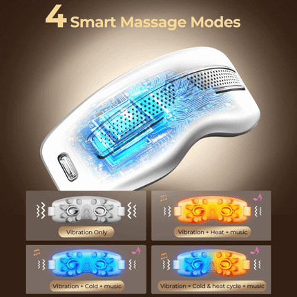Eye Massager with Heat and Cooling, Heated Eye Massager Mask with Bluetooth Music – image 4