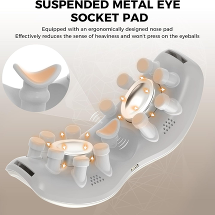 Eye Massager with Heat and Cooling, Cooling Eye Mask for Puffy Eyes