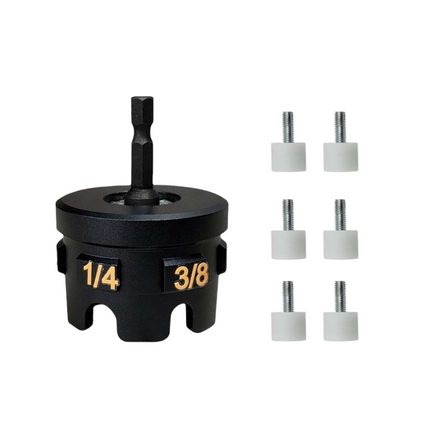 Threaded Rod Nut Driver, Nut Runner Drill Attachment for 1/4 to 1/2 Inch Rods, HVAC Tool, Power Tool Accessory