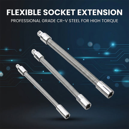 Flexible Socket Extensions, Drill Socket Adapter with 1/4 Inch Hex Shank – image 5