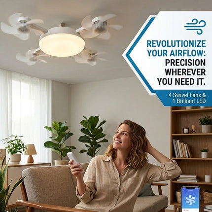 Ceiling Fan Light Bulb with Remote Control, Ceiling Fan Lamp – image 4