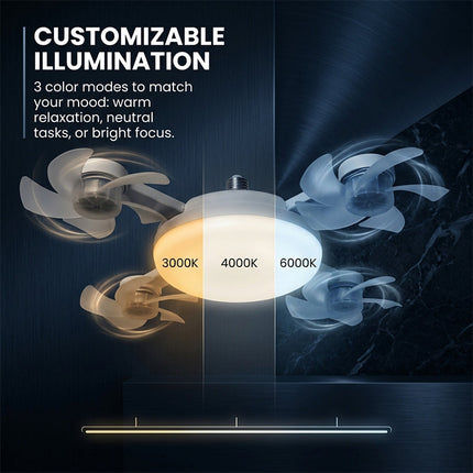 Ceiling Fan Light Bulb with Remote Control, LED Light Bulb for Bedroom and Garage – image 9