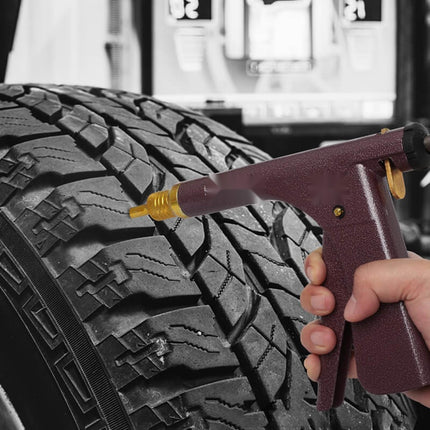 Tire Repair Kit Tubeless, Mushroom Tire Plug Kit with Plug Gun for Car and Motorcycle