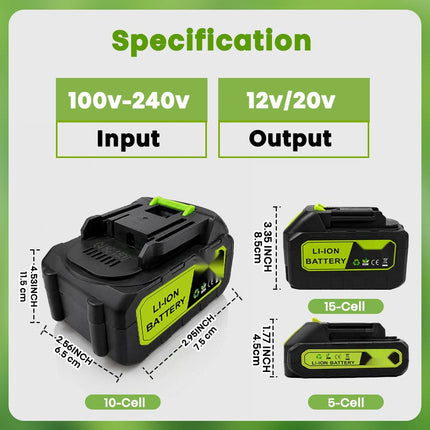 Replacement Batteries for Power Tools, Lithium Ion Battery for Chainsaw – image 5