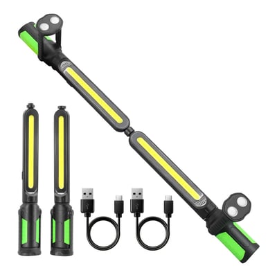 Magnetic Work Light Bar, Rechargeable Under Hood Work Light with Motion Sensor