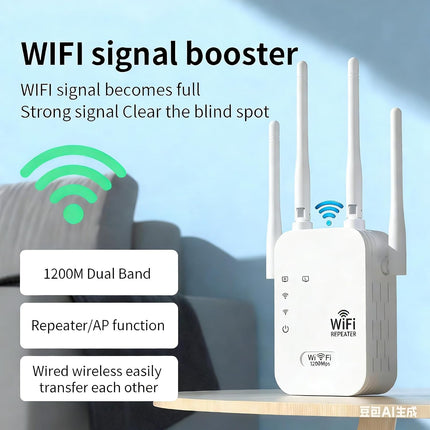 Outdoor WiFi Extender, Dual Band WiFi Booster