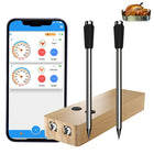 Wireless Meat Thermometer with 2 Probes, Bluetooth Cooking Thermometer with App, Digital Food Thermometer for Grill